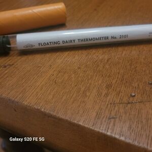 Vintage Floating Dairy Thermometer
